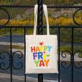 Happy Fri-Yay Teacher Life Weekend Pun Happy Friday Canvas Tote Bag, funny design Happy Fri-Yay Teacher Life Weekend Pun Happy Friday Canvas Tote Bag, funny design