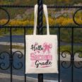 Hello Second Grade First Day Of School Coquette Teacher Girl Canvas Tote Bag, First Grade Teacher Gifts, funny design Hello Second Grade First Day Of School Coquette Teacher Girl Canvas Tote Bag, First Grade Teacher Gifts, funny design