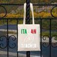 Italian Teacher Italy Italia Back To School First Day Canvas Tote Bag, funny design Italian Teacher Italy Italia Back To School First Day Canvas Tote Bag, funny design
