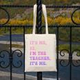 It's Me Hi I'm The TEACHER It's Me Teacher Educator Canvas Tote Bag, funny design It's Me Hi I'm The TEACHER It's Me Teacher Educator Canvas Tote Bag, funny design