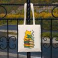 Kawaii Cats Lover Coffee Books Teacher Librarian Cat Canvas Tote Bag, funny design Kawaii Cats Lover Coffee Books Teacher Librarian Cat Canvas Tote Bag, funny design