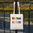 Be Kind Pride Sign Language Rainbow Teachers Interpreter ASL Canvas Tote Bag, funny design