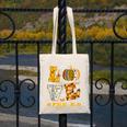 LOVE Pre-K Pumpkin Teacher Student Halloween Costume Canvas Tote Bag, funny design