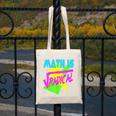 Math Is Radical Retro 80s Vintage Algebra Teacher Canvas Tote Bag, funny design