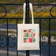 Be Merry Be Jolly Be Kind Merry Christmas Teacher Xmas PJs Canvas Tote Bag, funny design