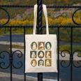 Music Teacher Orchestra Spooky Halloween Ghost Band Canvas Tote Bag, funny design
