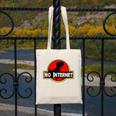 Nerdy No Internet Dinosaur Computer Science Teacher Canvas Tote Bag, Internet Gifts, Science Teacher Gifts, funny design