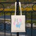 Preppy Fifth Grade Teacher Blue Floral Coquette Pencil Bow Canvas Tote Bag, funny design Preppy Fifth Grade Teacher Blue Floral Coquette Pencil Bow Canvas Tote Bag, funny design
