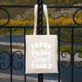 Public School Teacher Vintage Public Education Pride Canvas Tote Bag, funny design