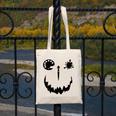 Pumpkin Artist Halloween Art Teacher Canvas Tote Bag, funny design