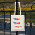 There Their They'Re English Teacher Grammar Memes Canvas Tote Bag, English Teacher Gifts, funny design There Their They'Re English Teacher Grammar Memes Canvas Tote Bag, English Teacher Gifts, funny design