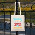 Reading Adventure Library Student Teacher Book Canvas Tote Bag, funny design