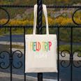 Retro Field Trip Vibes Vintage Field Trip Vibes Teacher Kids Canvas Tote Bag, funny design