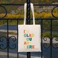 Retro I’m Glad You Are Here Women Men Teacher Canvas Tote Bag, funny design Retro I’m Glad You Are Here Women Men Teacher Canvas Tote Bag, funny design