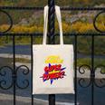School Counselor Teacher Superhero Superpower Comic Book Canvas Tote Bag, funny design