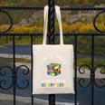 I Solve Cubes Speed Cubing Vintage Youth Math Teacher Canvas Tote Bag, funny design