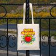 Superhero Teacher Appreciation Teaching Tee Canvas Tote Bag, funny design Superhero Teacher Appreciation Teaching Tee Canvas Tote Bag, funny design
