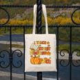 I Teach The Coolest Pumpkins In The Patch Teacher Halloween Canvas Tote Bag, funny design