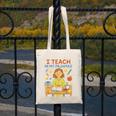 I Teach In My Pajamas Crayon Home School Teacher PJs Canvas Tote Bag, funny design I Teach In My Pajamas Crayon Home School Teacher PJs Canvas Tote Bag, funny design