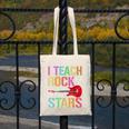 I Teach Rockstars Band Vibes Teacher Rocks My Music Teaching Canvas Tote Bag, funny design
