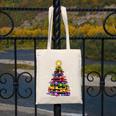 Teacher Crayon Christmas Tree Lights Student School Xmas Canvas Tote Bag, funny design Teacher Crayon Christmas Tree Lights Student School Xmas Canvas Tote Bag, funny design
