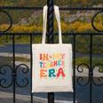 In My Teacher Era First Day Of School Back To School Retro Canvas Tote Bag, funny design In My Teacher Era First Day Of School Back To School Retro Canvas Tote Bag, funny design
