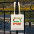 Teacher Is My Favorite Sport Teacher Teaching Lover Canvas Tote Bag, funny design Teacher Is My Favorite Sport Teacher Teaching Lover Canvas Tote Bag, funny design
