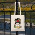 Teacher Life Messy Bun Glasses Leopard Sunflower Canvas Tote Bag, funny design Teacher Life Messy Bun Glasses Leopard Sunflower Canvas Tote Bag, funny design