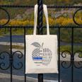 This Teacher Loves Her Police Officer Wife Saying Canvas Tote Bag, funny design
