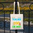My Teacher Survived 100 Days Of Me Dab 100 Days Of School For Men Women Kids Canvas Tote Bag, funny design