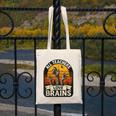Teacher All Teachers Love Brains Halloween Canvas Tote Bag, funny design