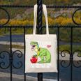 Teachersaurus Rex Dinosaur Like A Normal Teacher Saurus Canvas Tote Bag, funny design