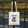 Test Day Stressed Cat Teacher Student Kids Testing Day Canvas Tote Bag, funny design Test Day Stressed Cat Teacher Student Kids Testing Day Canvas Tote Bag, funny design