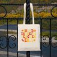 In My Thankful Teacher Era Autumn Thanksgiving Fall Season Canvas Tote Bag, funny design
