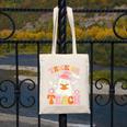 Trick Or Teach Cute Floral Ghost Teacher Halloween Costume Canvas Tote Bag, funny design Trick Or Teach Cute Floral Ghost Teacher Halloween Costume Canvas Tote Bag, funny design