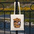 Trick Or Tray Halloween Cafeteria Teacher School Canvas Tote Bag, funny design Trick Or Tray Halloween Cafeteria Teacher School Canvas Tote Bag, funny design