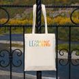 Vintage Play Is Learning Back To School Toddler Teacher Canvas Tote Bag, funny design