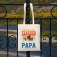 Vintage Retro My Favorite Teacher Calls Me Papa Father's Day Canvas Tote Bag, funny design Vintage Retro My Favorite Teacher Calls Me Papa Father's Day Canvas Tote Bag, funny design