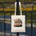 Wait I See A Rock Geology Teacher Canvas Tote Bag, funny design