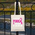 I Wear Pink For My Teacher Breast Cancer Awareness Canvas Tote Bag, funny design I Wear Pink For My Teacher Breast Cancer Awareness Canvas Tote Bag, funny design
