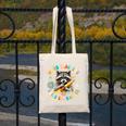 Weird Teachers Build Character Raccoon Colourful Floral Canvas Tote Bag, funny design Weird Teachers Build Character Raccoon Colourful Floral Canvas Tote Bag, funny design
