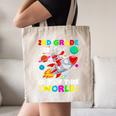2nd Grade Is Out Of This World Space Rocket Planets Teacher Canvas Tote Bag, novelty gifts, funny gifts