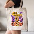 4th Grade Boo Crew Ghost Halloween Teacher Costume Canvas Tote Bag, novelty gifts, funny gifts