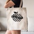 Back To School Checkered Apple Teacher Checkerboard Teacher For Men Women Girls Kids Canvas Tote Bag, novelty gifts, funny gifts