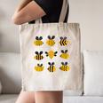 Bee Kind Positive Brave Happy Confident Humble Teacher Canvas Tote Bag, novelty gifts, funny gifts
