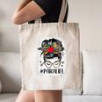 Bleached Teacher Para Life Paraprofessional Cute Messy Bun For Men Women Girls Kids Canvas Tote Bag, novelty gifts, funny gifts