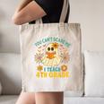 You Can't Scare Me I Teach 4th Grade Halloween Teacher Ghost Canvas Tote Bag, novelty gifts, funny gifts