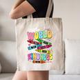 Color The World With Kindness Teacher Back To School Canvas Tote Bag, novelty gifts, funny gifts