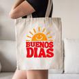 Cute Bilingual Spanish Teacher Buenos Dias Sunshine Canvas Tote Bag, novelty gifts, funny gifts