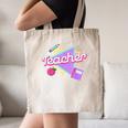 Cute Teacher Shirt 80's 90's Style Retro Old School Teacher For Men Women Canvas Tote Bag, novelty gifts, funny gifts